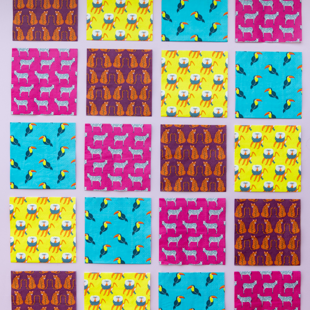 Jungle Animals Cocktail Napkins