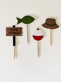 Fishing Cupcake Toppers