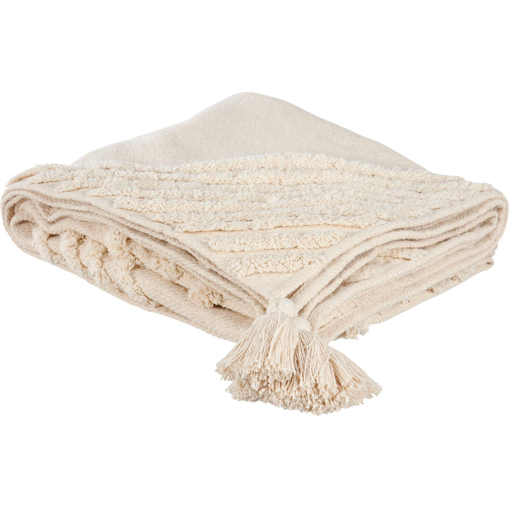 Tufted Diamonds Throw Blanket