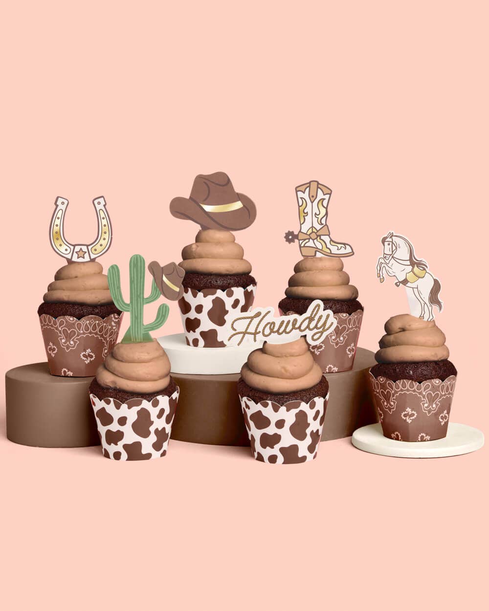Western Rodeo Cupcake Set