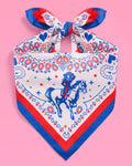Red, White, and Blue Cowgirl Bandana
