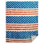 Wrangler® Stars & Stripes Plush Sherpa Throw