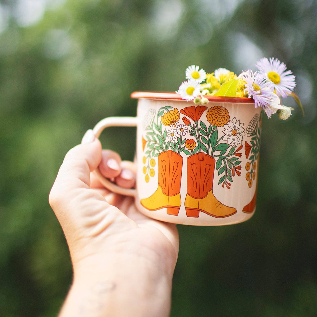 Enamel Coffee & Camp Mug | Western Bloom