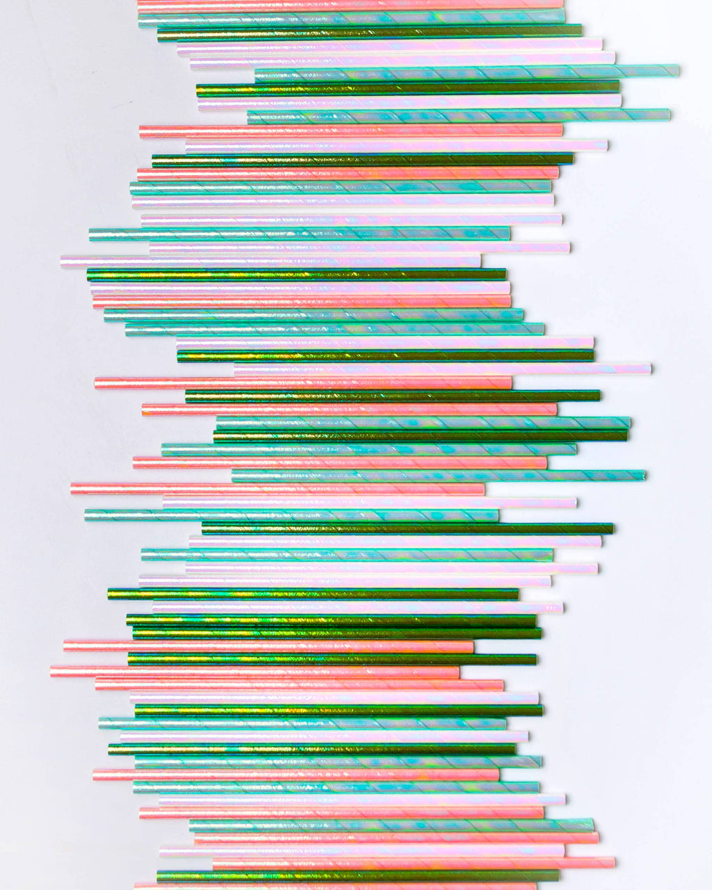 Foil Paper Straws - 4 Color Options - 25 Pk.