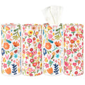 White Floral Tissue Box Set