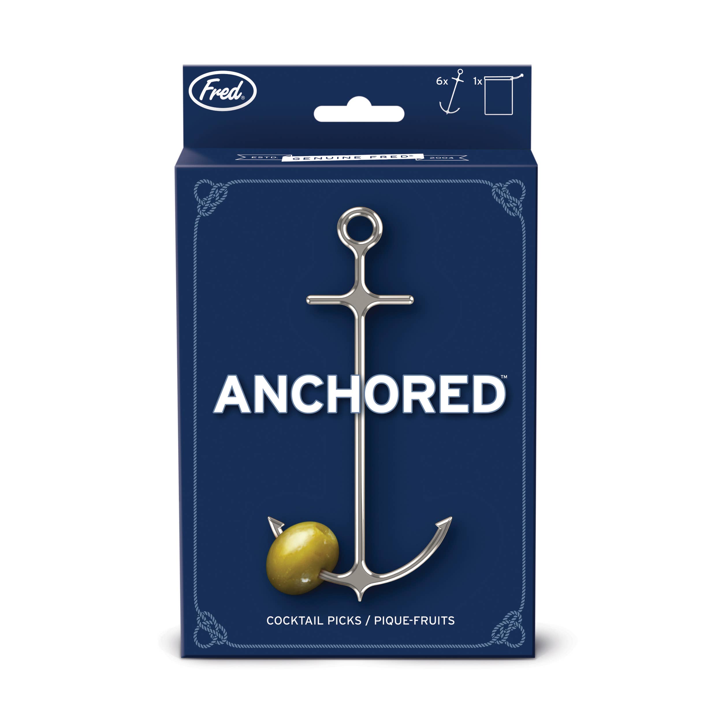ANCHORED - Cocktail Picks - Set of 6