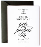 Gets Pooped On - Funny, New Baby Congrats Greeting Card