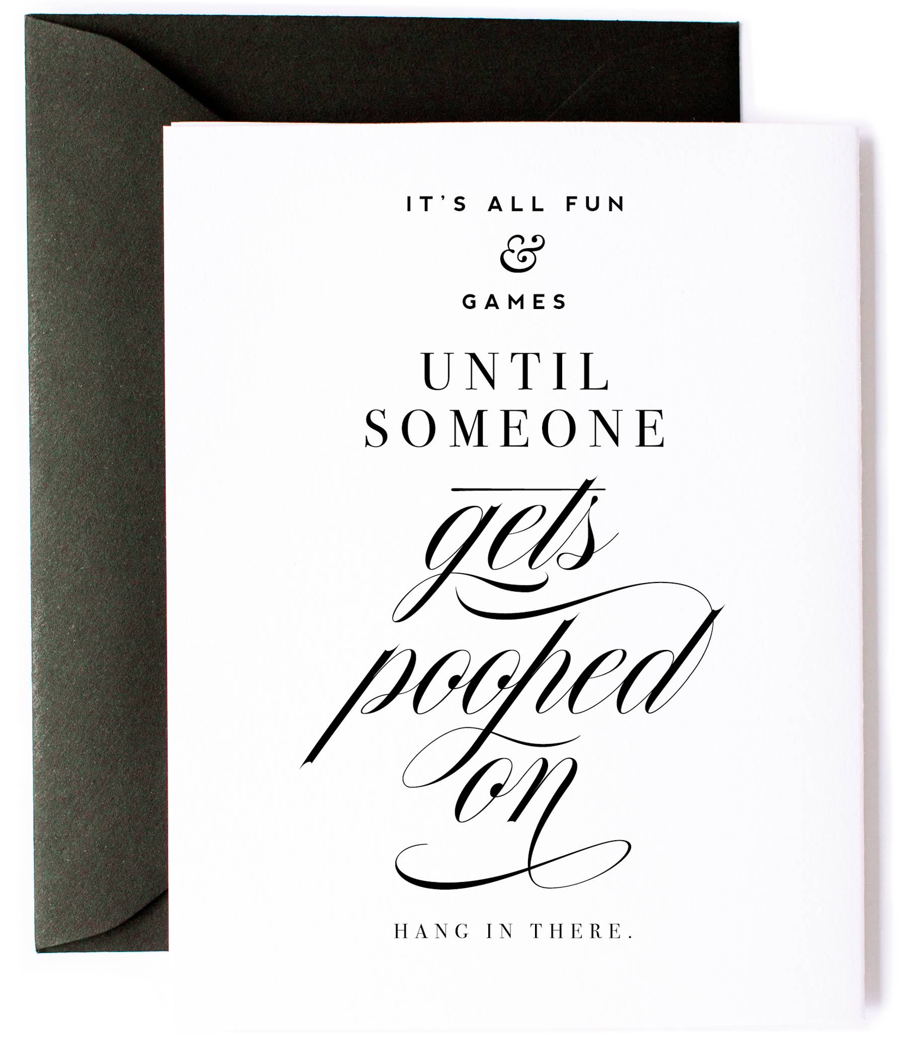 Gets Pooped On - Funny, New Baby Congrats Greeting Card