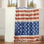 Wrangler® Stars & Stripes Plush Sherpa Throw