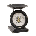 Vintage Bee Black Old Town Scale Clock