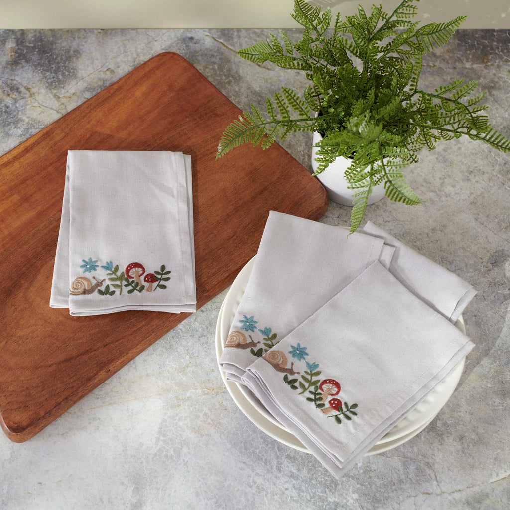 Snail & Mushroom Napkin Set