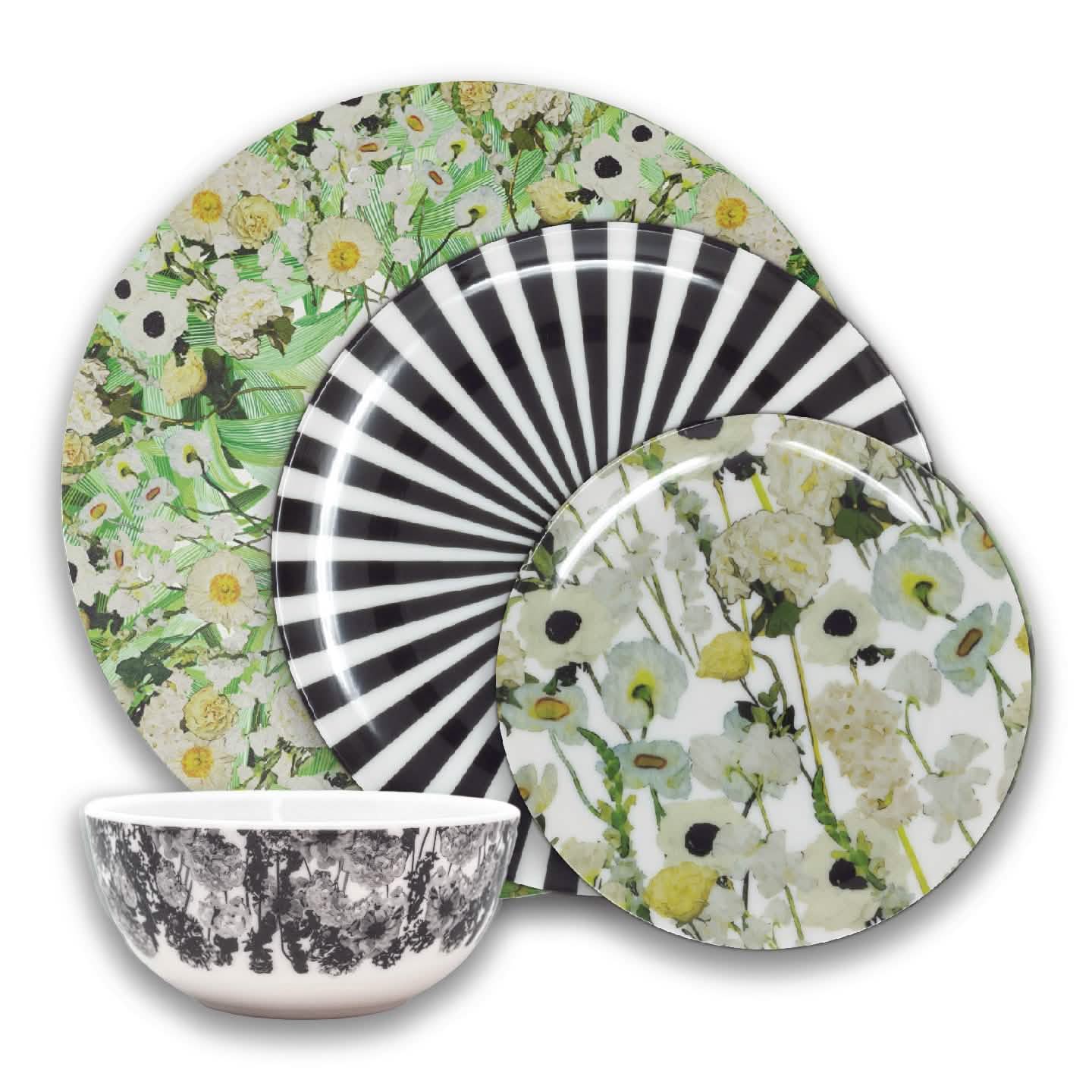 Tranquil Charm ~ 16 Piece Setting