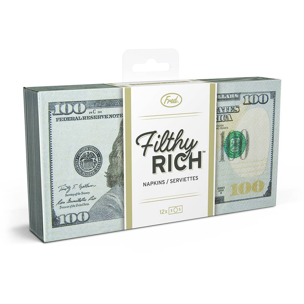 Filthy Rich - Cocktail Napkins - Set of 12