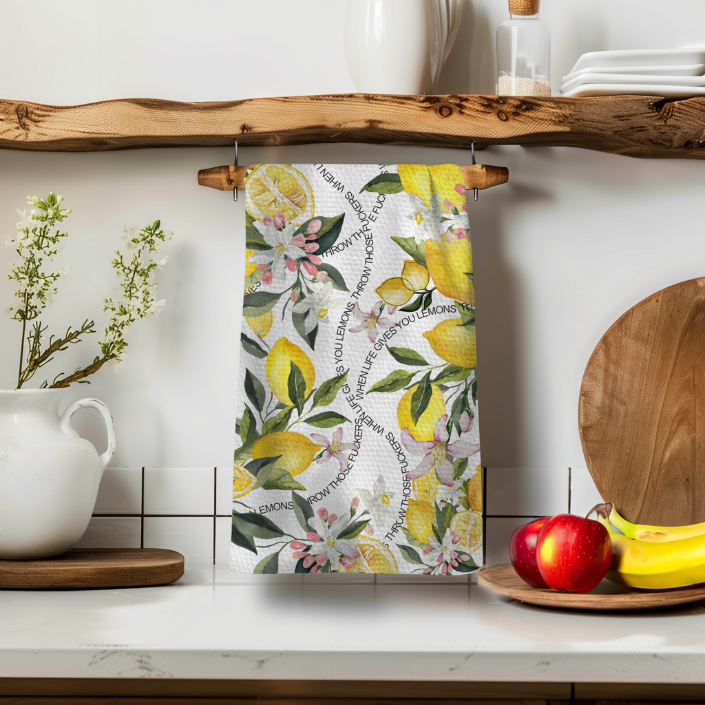When Life Gives Lemons Tea Towel