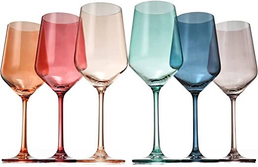 Texas Sunset Wine Glasses ~ Set of 6