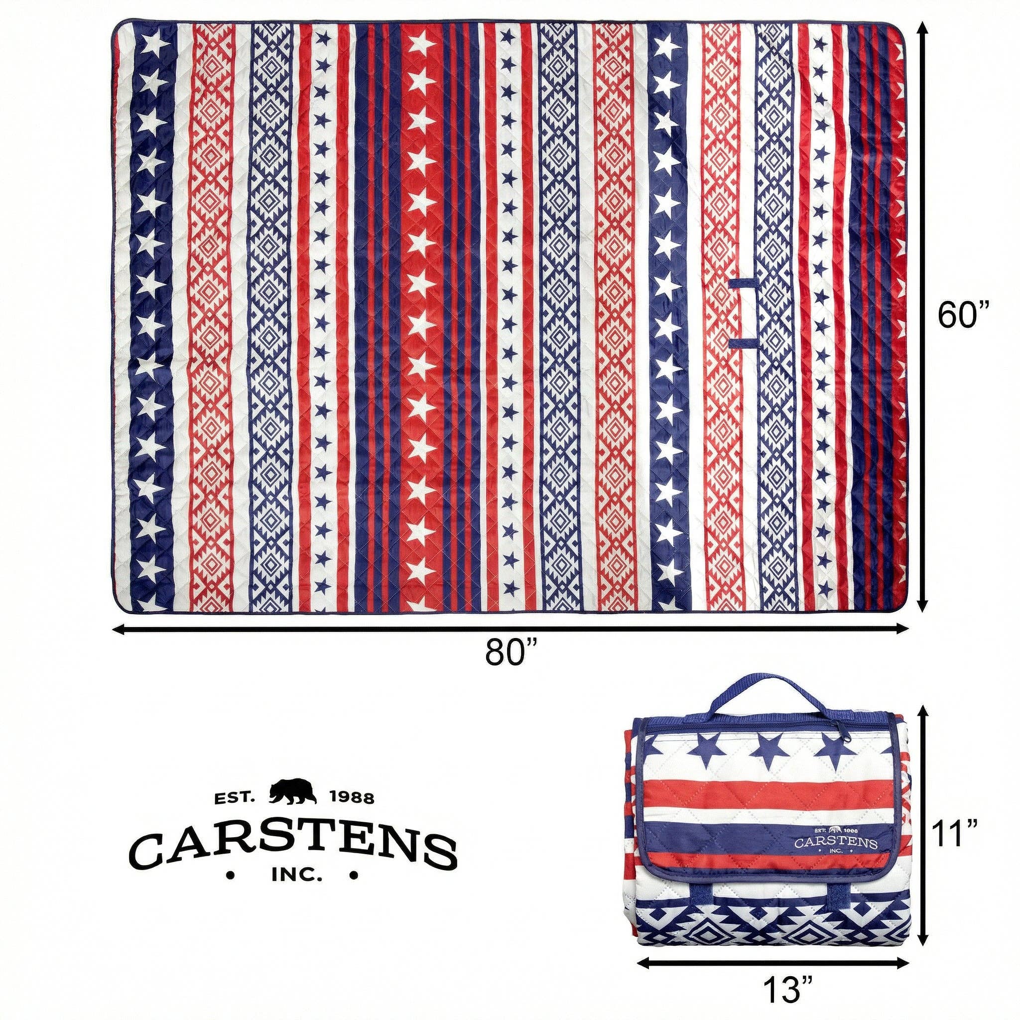Pioneer Prairie Printed Picnic Blanket