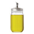 Oil Cruet Lid for Regular Mouth Mason Jar (stainless)