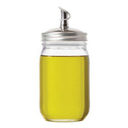 Oil Cruet Lid for Regular Mouth Mason Jar (stainless)