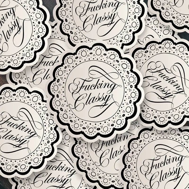 F-ing Classy Sticker