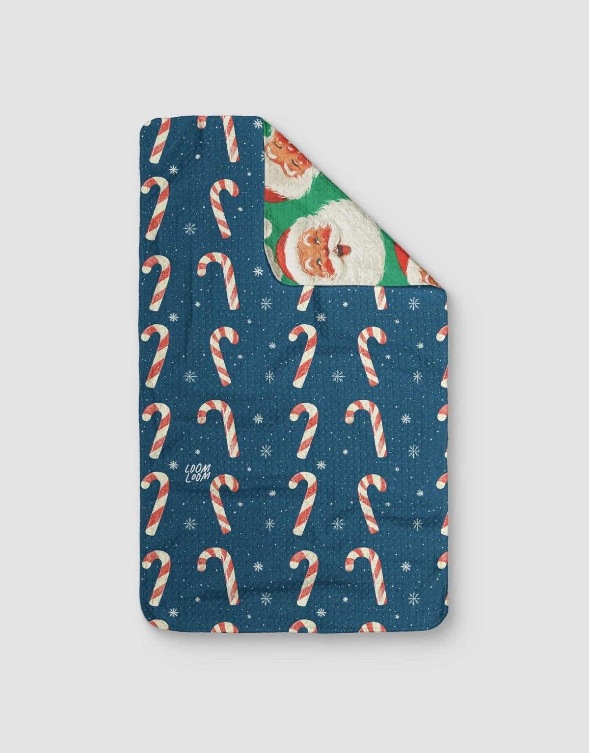 Santa Wrapping Canes Reversible