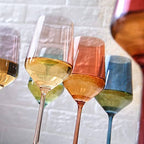 Texas Sunset Wine Glasses ~ Set of 6