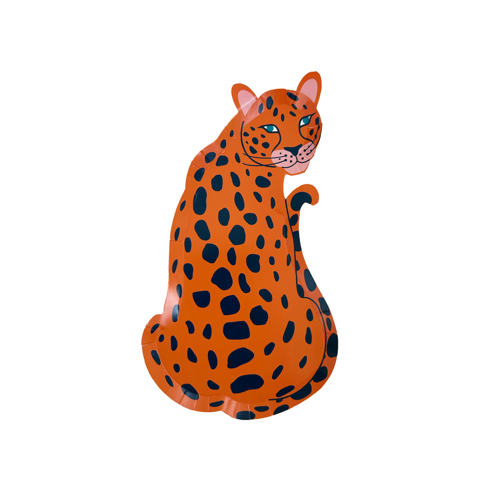 Jungle Animals Jaguar Dessert Plates