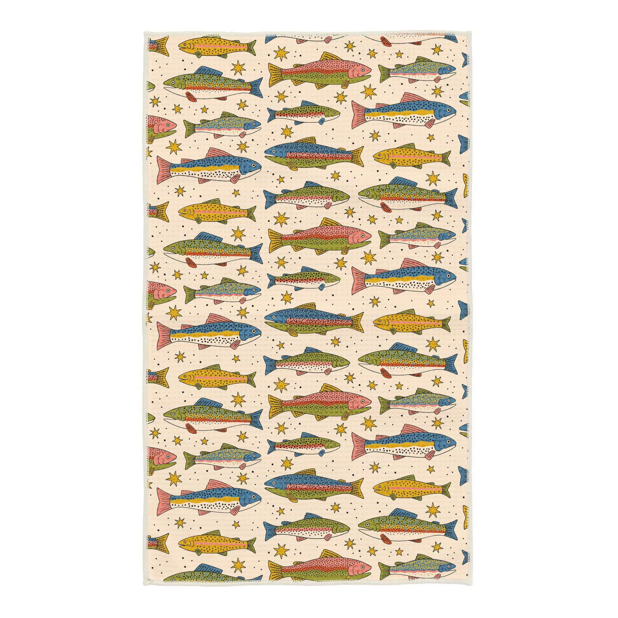 Kitchen Tea Towel Quick Dry | River Trout