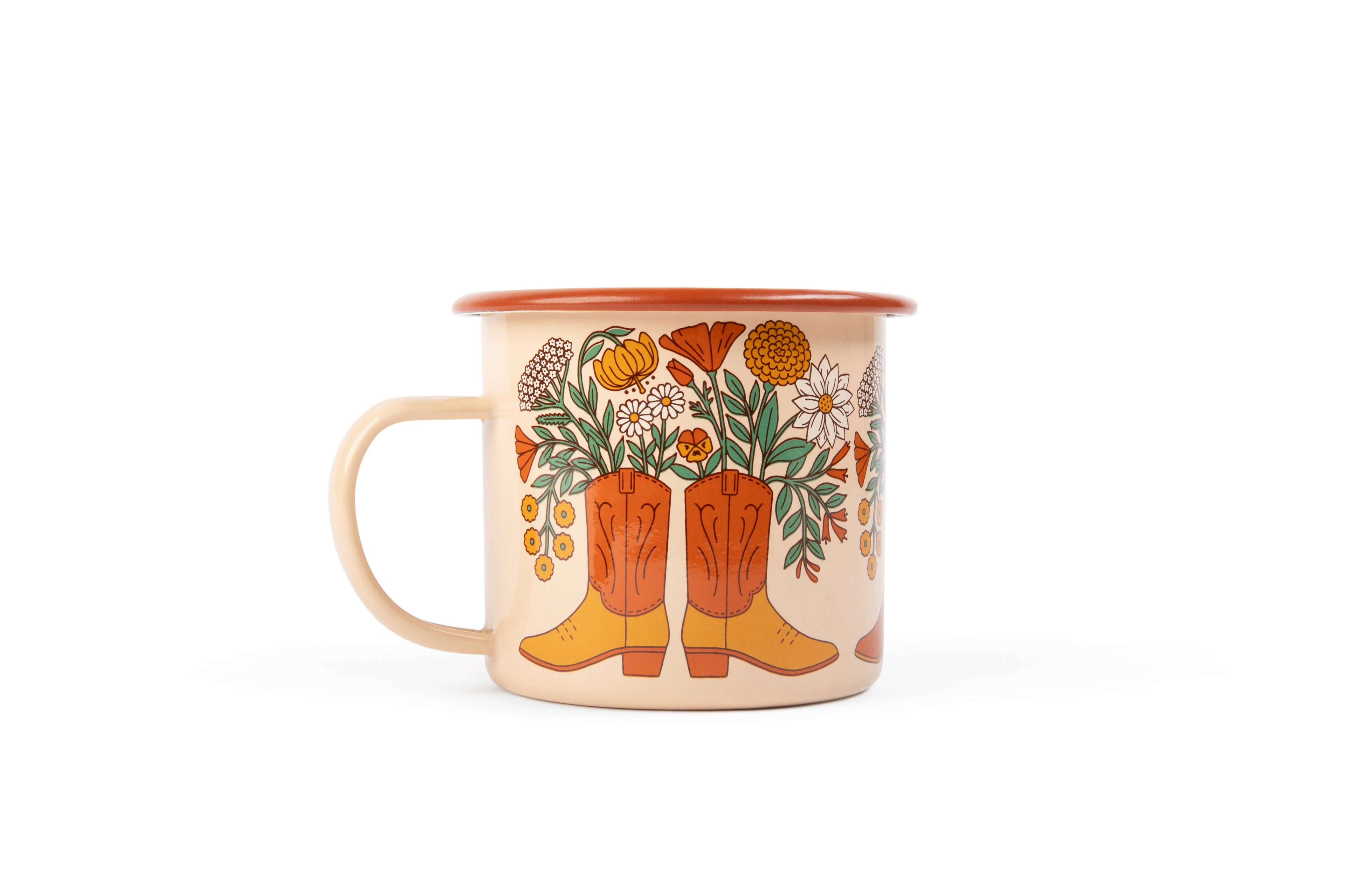 Enamel Coffee & Camp Mug | Western Bloom