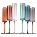 Texas Sunset Champagne Flutes ~ Set of 6