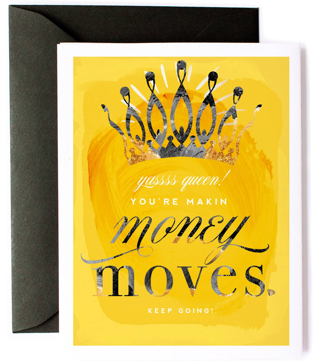 Money Moves - Funny Greeting Card for Small Businesses