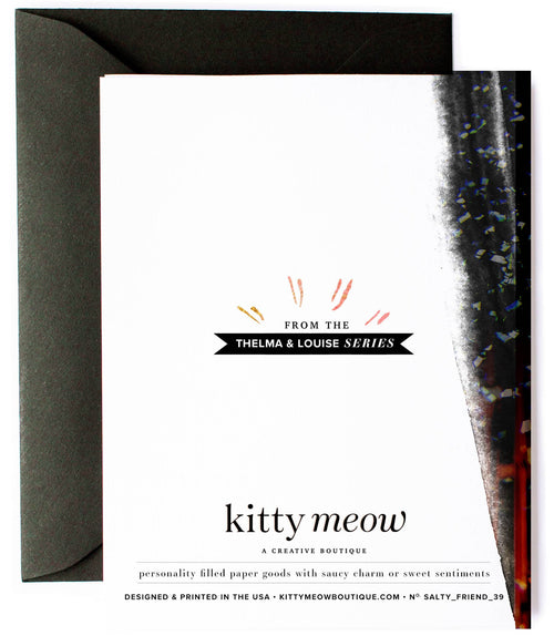 Burn to the Ground Funny Thank You Friendship Greeting Card