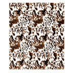 Wrangler Light Tri-Color Cowhide Unlined Plush Throw Blanket