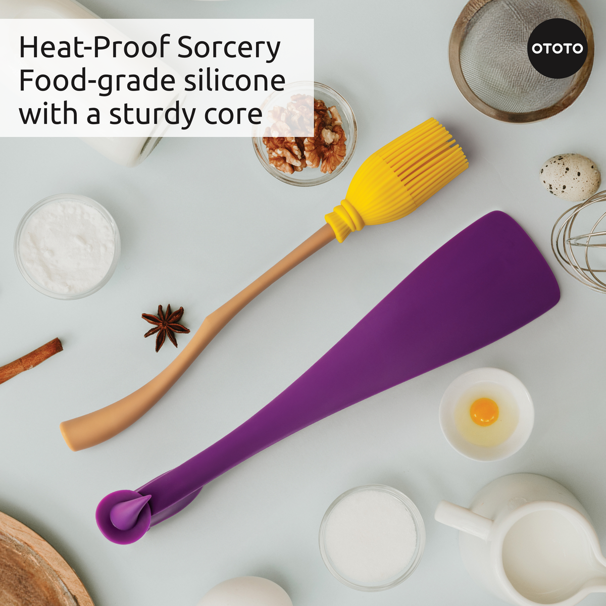 Witchin Pastry Brush and Spatula