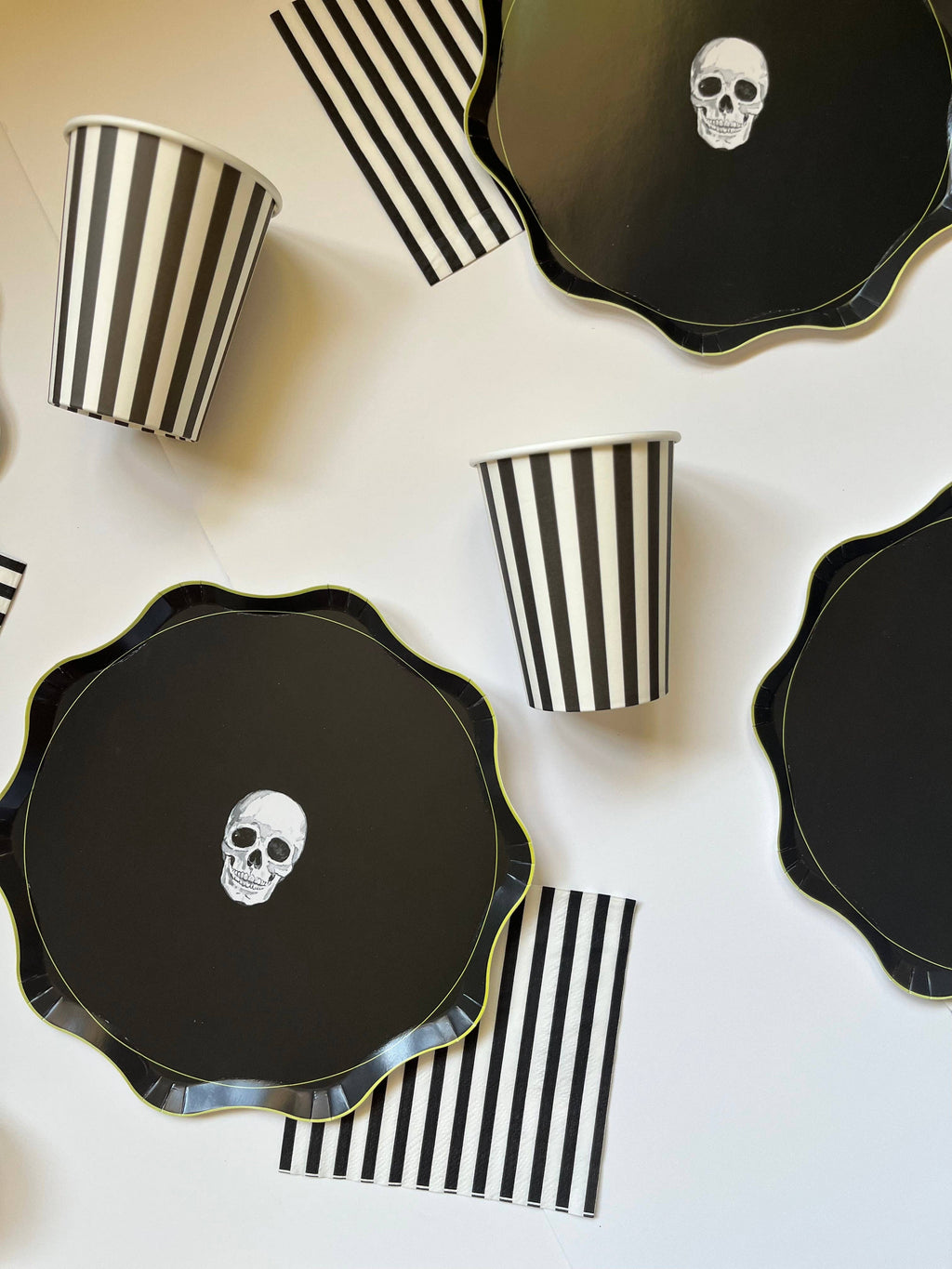 Black & White Striped Cup