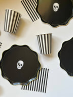 Black & White Striped Cup