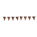 Burlap Pennant Flag Garland 6'