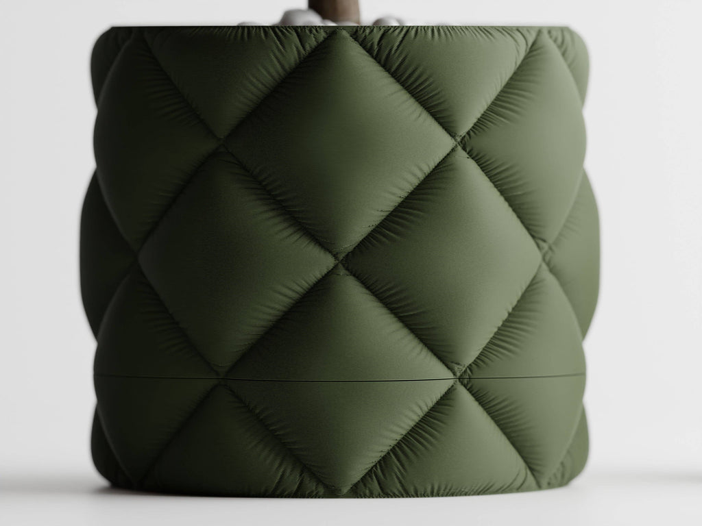 Inflated Planter Container with Drip Tray