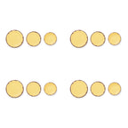 Melamine Dinnerware Set, Yellow, 12-Piece