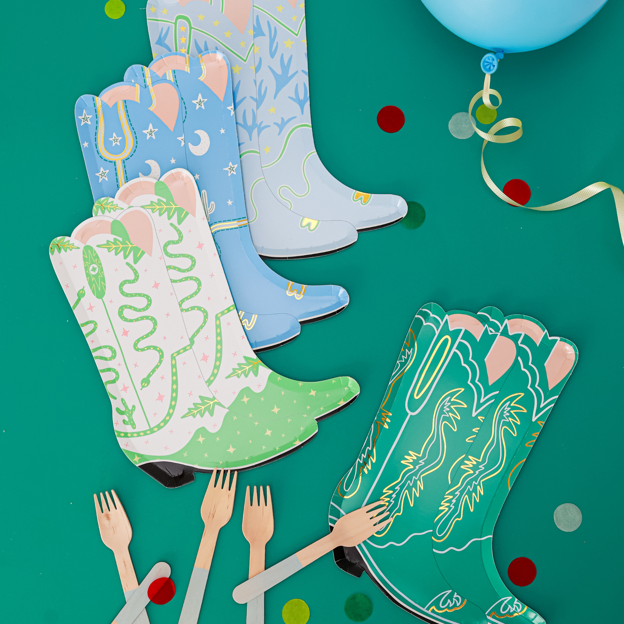 Yeehaw Large "Boot" Plates