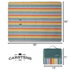Day at the Beach Woven Stripe Picnic Blanket