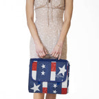 American Plaid Printed Stripe Picnic Blanket