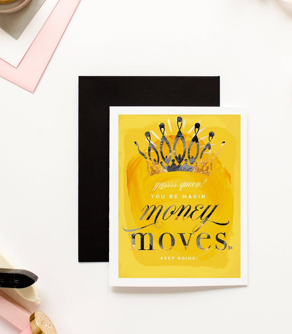 Money Moves - Funny Greeting Card for Small Businesses