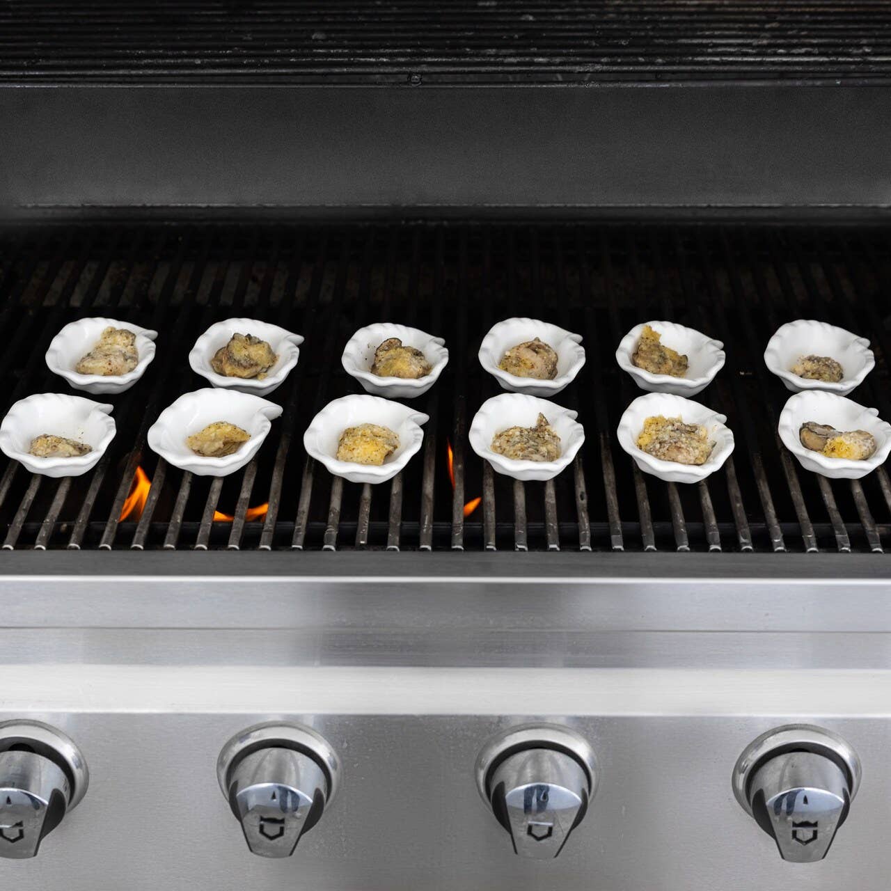 Ceramic Oyster Shells for Grilling