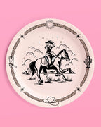 Vintage Western Paper Plates