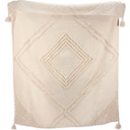 Tufted Diamonds Throw Blanket