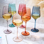 Texas Sunset Wine Glasses ~ Set of 6