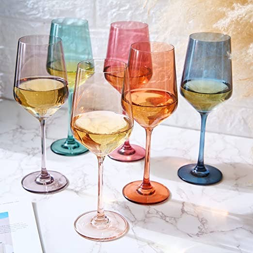 Texas Sunset Wine Glasses ~ Set of 6