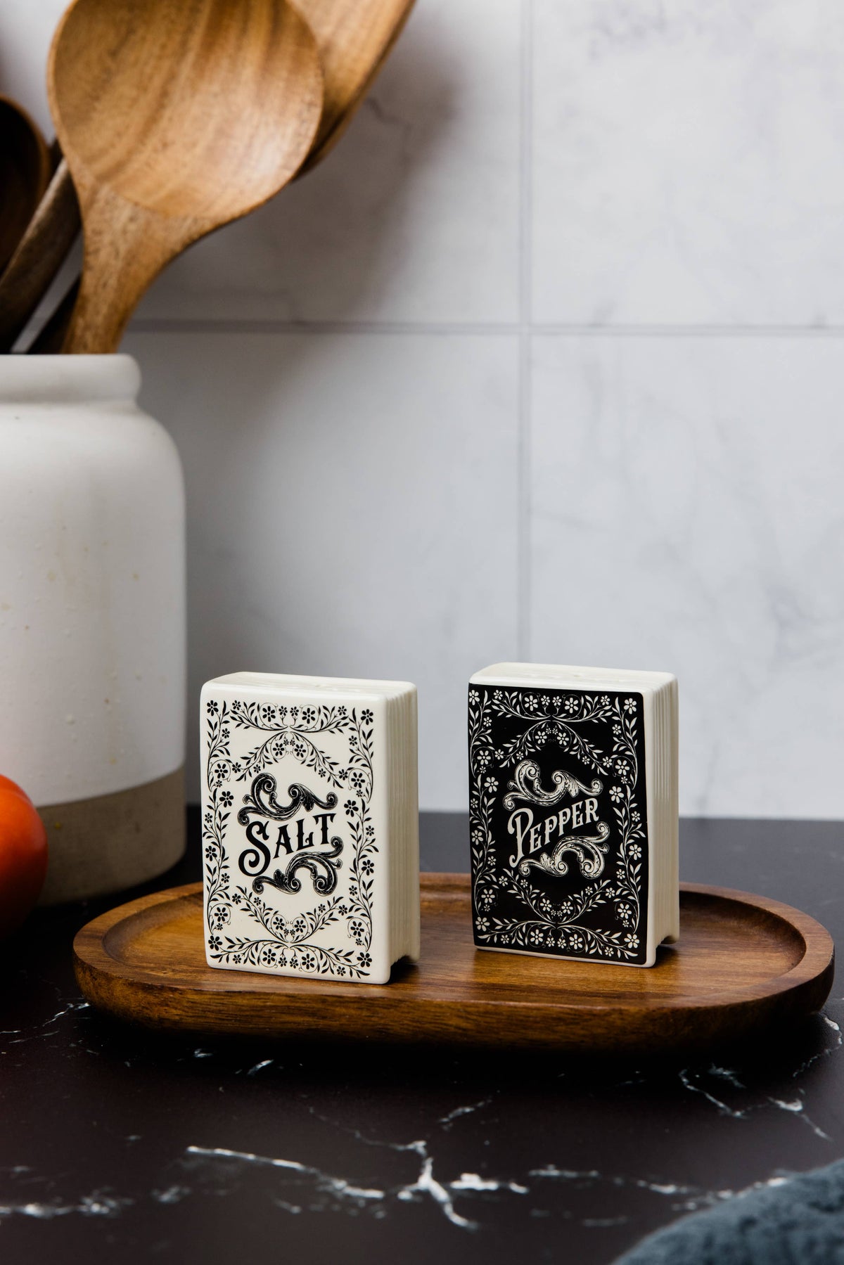 Salt & Pepper Shaker Set, Spice Library