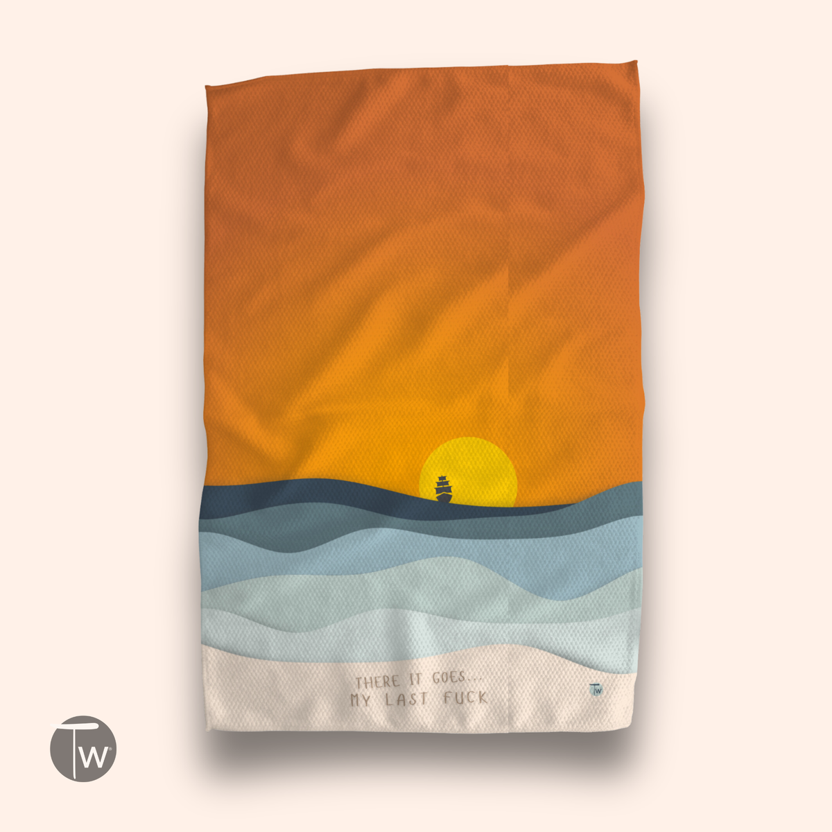Sunset Cuss Word Kitchen Towels