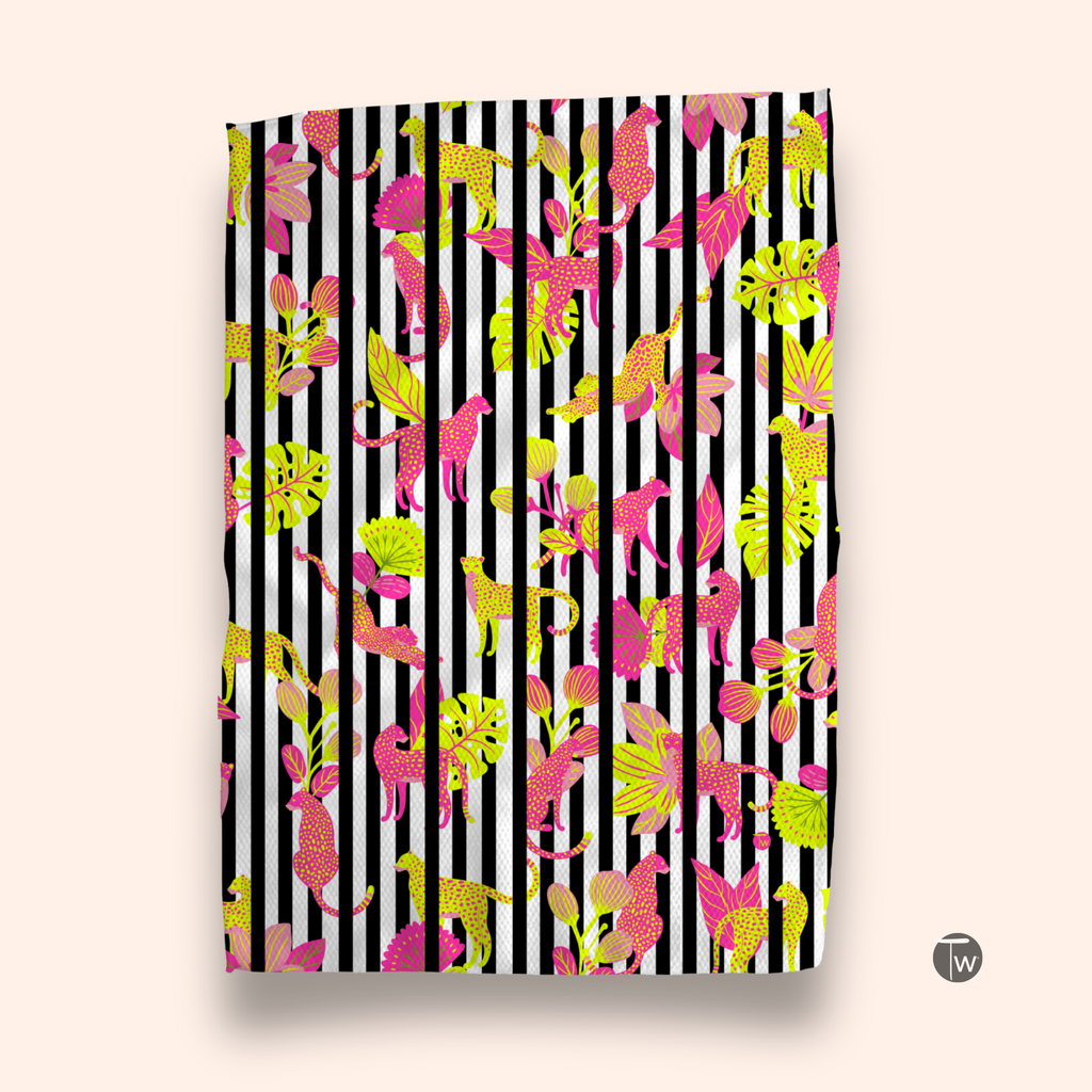 Neon Cheetah Kitchen Towel